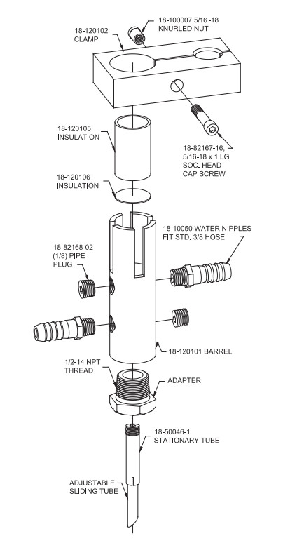 CMW Multi Spot Holder Exploded View